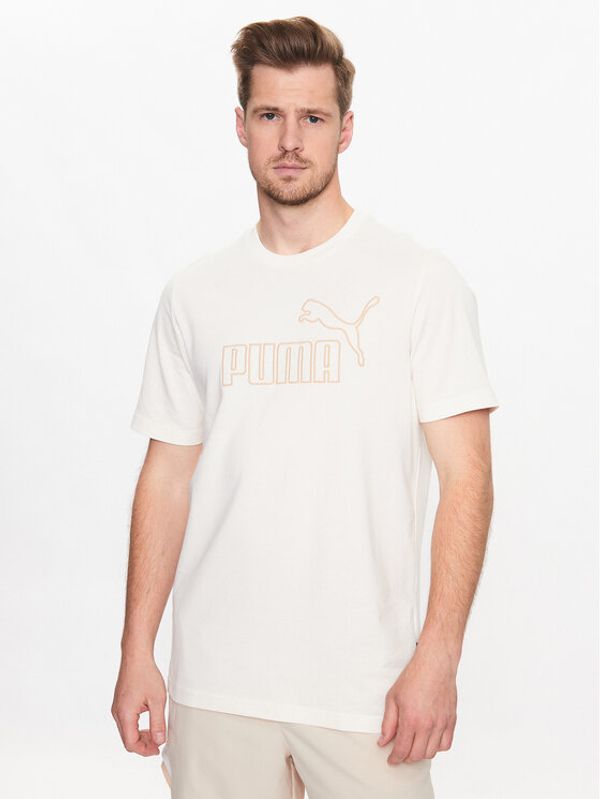 Puma Puma Majica Essentials Elevated 673385 Bež Regular Fit