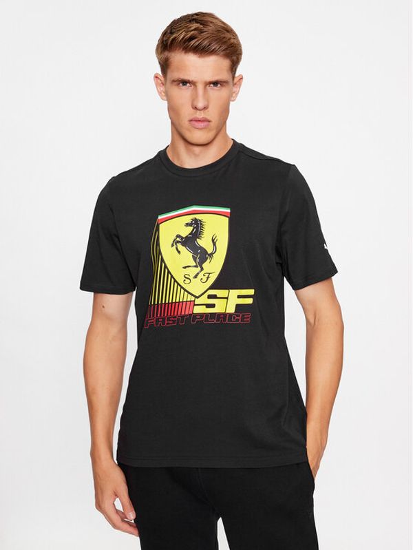 Puma Puma Majica Ferrari Race 620952 Črna Regular Fit