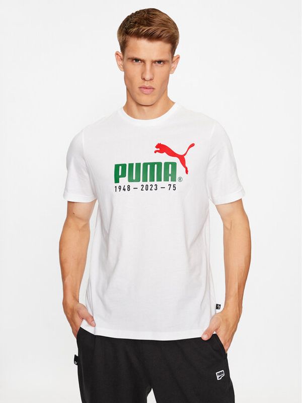 Puma Puma Majica No. 1 Logo Celebration 676020 Bela Regular Fit