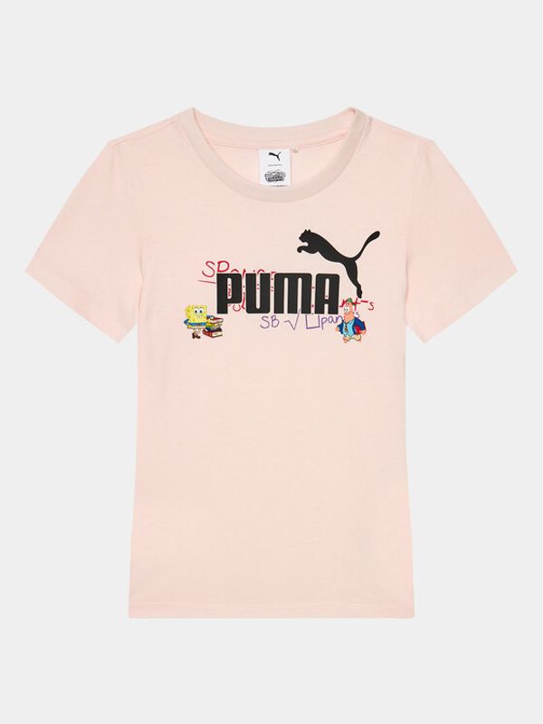 Puma Puma Majica Puma X Spongebob 622212 Roza Regular Fit