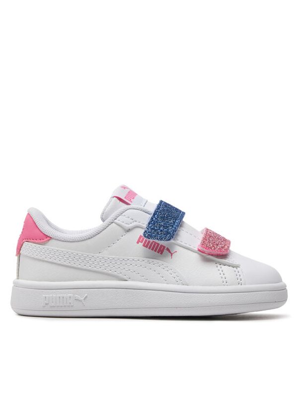 Puma Puma Superge Smash 3.0 L Glitter Velcro V Inf 395610-01 Bela