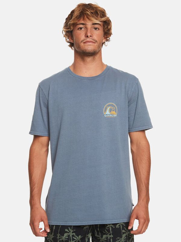 Quiksilver Quiksilver Majica Cleancircle Tees EQYZT07491 Modra Regular Fit