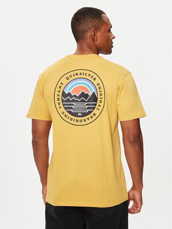 Quiksilver Quiksilver Majica Landscapes EQYZT07917 Rumena Regular Fit