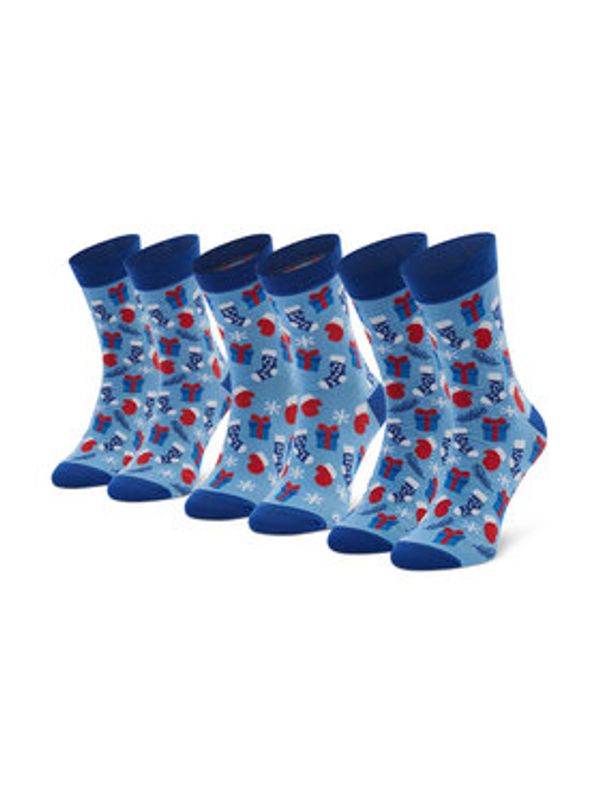 Rainbow Socks Rainbow Socks Set 3 parov unisex visokih nogavic Xmas Socks Balls Mix Gifts Pak 3 Pisana
