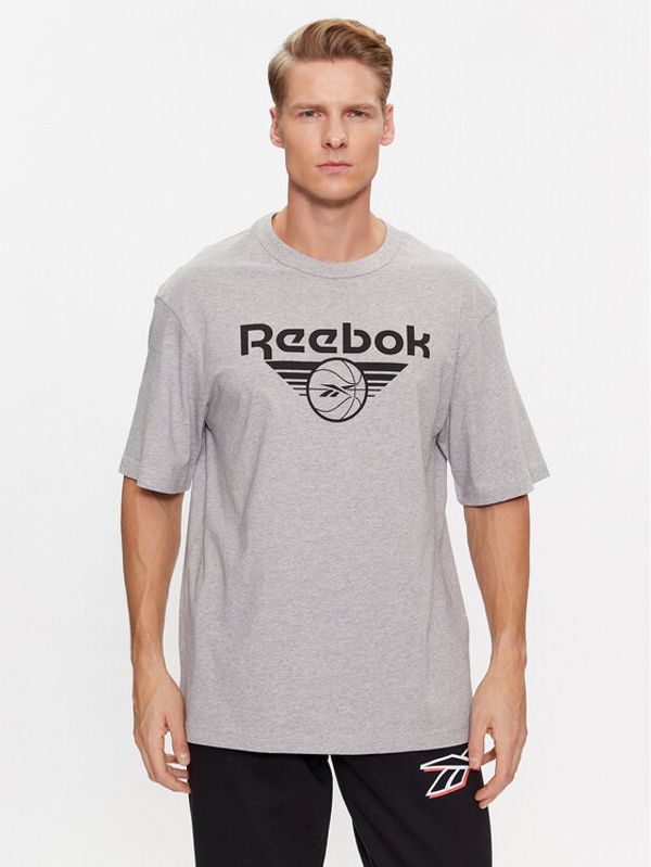 Reebok Reebok Majica Basketball IL4423 Siva Regular Fit