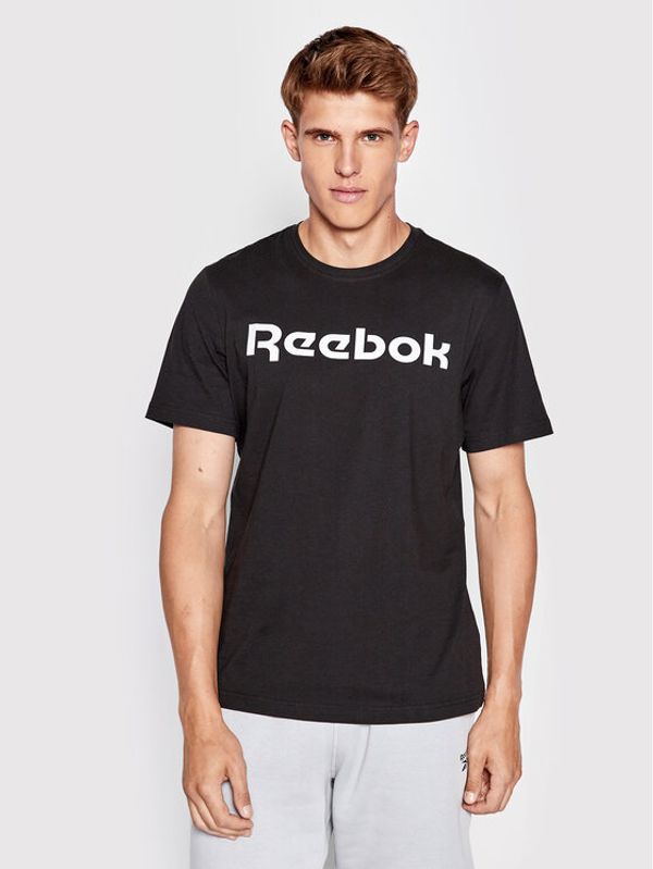 Reebok Reebok Majica Classic Graphic Series Linear Logo GJ0136 Črna Slim Fit