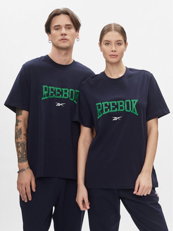 Reebok Reebok Majica Classics Varsity T-Shirt HS9182 Mornarsko modra