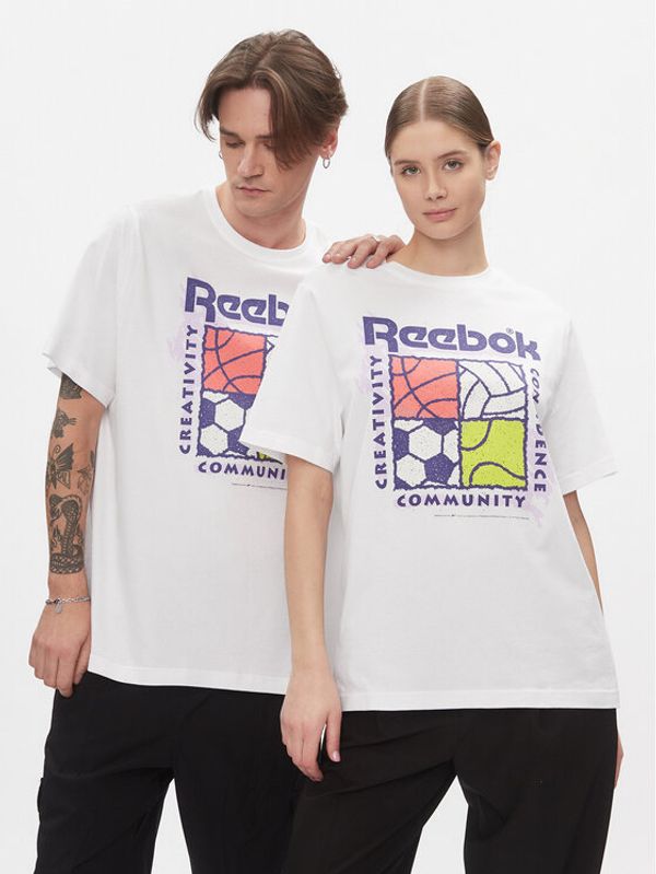 Reebok Reebok Majica Reebok Graphic Series T-Shirt HM6250 Bela Relaxed Fit