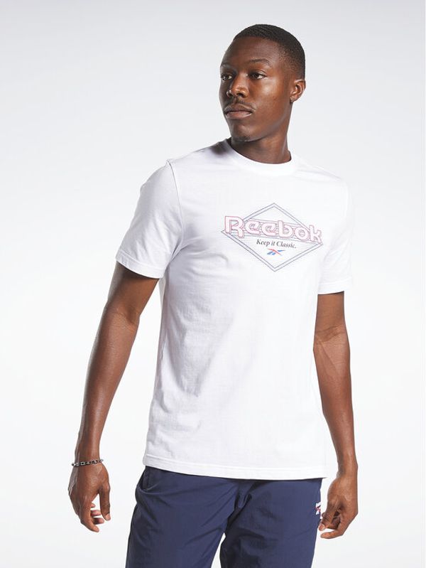 Reebok Reebok Majica Reebok Graphic Series T-Shirt HM6251 Bela Regular Fit