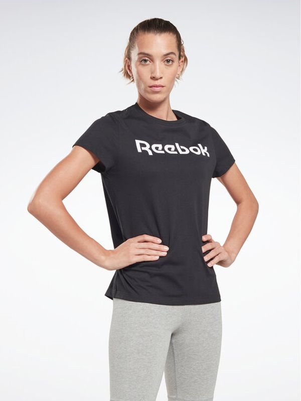 Reebok Reebok Majica Training Essentials Graphic HT6184 Črna Regular Fit