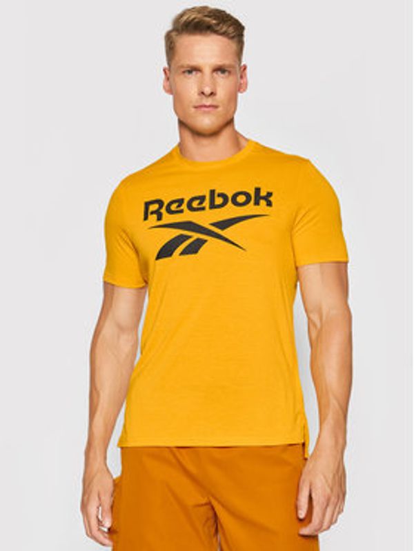 Reebok Reebok Majica Workout Ready Supremium Graphic GT5759 Oranžna Regular Fit