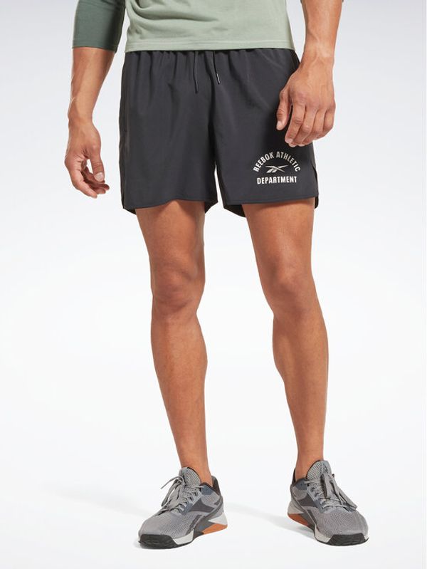 Reebok Reebok Športne kratke hlače Training Graphic Woven Shorts HT3705 Črna