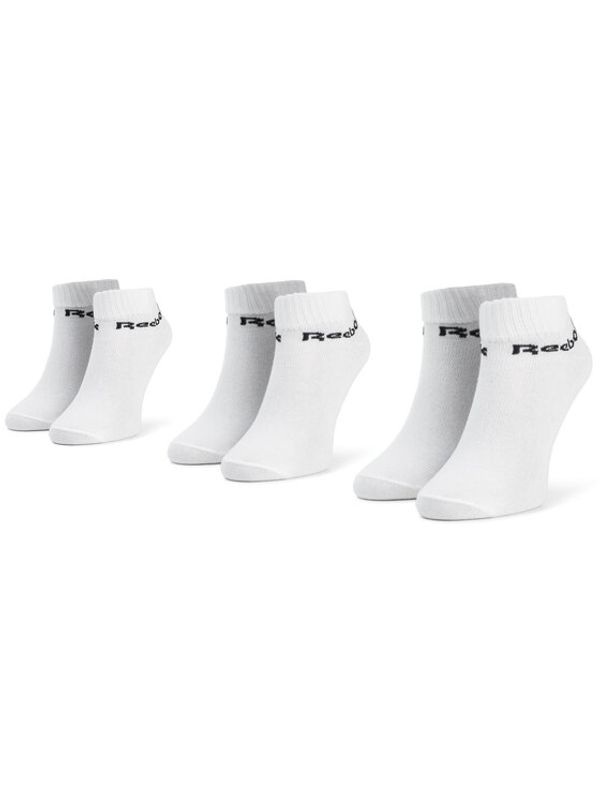 Reebok Reebok Set 3 parov unisex nizkih nogavic Act Core Ankle Sock 3p FL5227 Bela