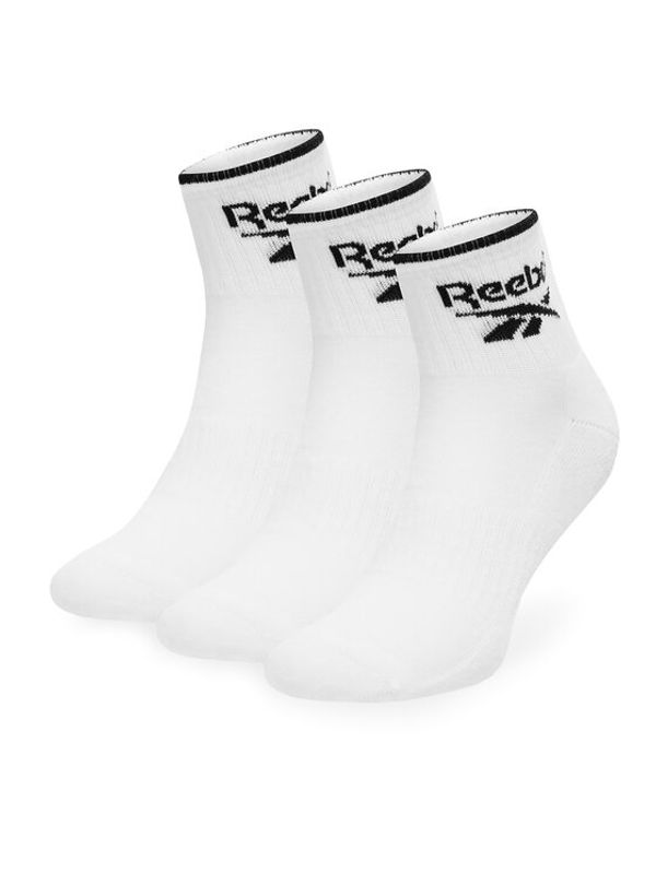 Reebok Reebok Set 3 parov unisex visokih nogavic R0362-SS24 (3-pack) Bela