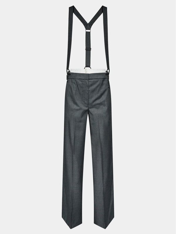 Remain Remain Hlače iz tkanine W. Suspenders 500362514 Siva Straight Fit