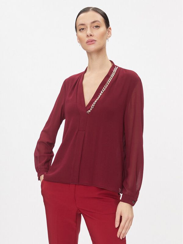 Rinascimento Rinascimento Bluza CFC0116133003 Bordo rdeča Regular Fit