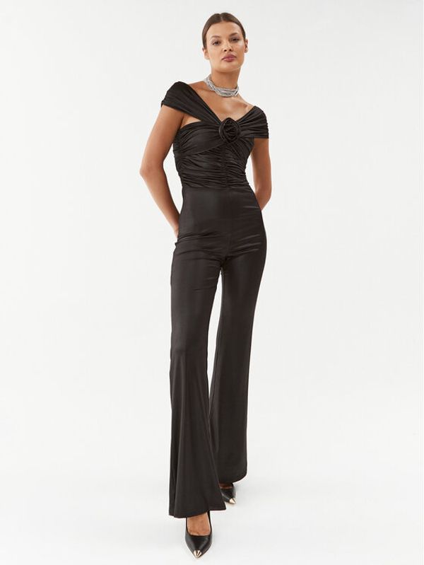 ROTATE ROTATE Kombinezon Coated Jersey Jumpsuit 111023100 Črna Regular Fit