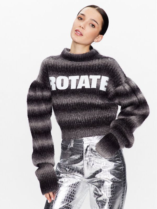 ROTATE ROTATE Pulover Mohair Knit RT2404 Siva Regular Fit