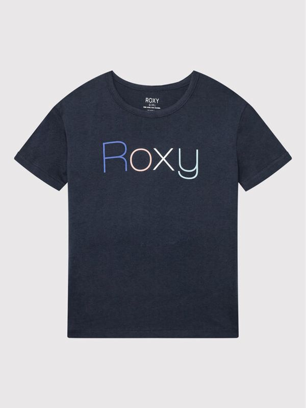 Roxy Roxy Majica Day And Night ERGZT03845 Mornarsko modra Regular Fit