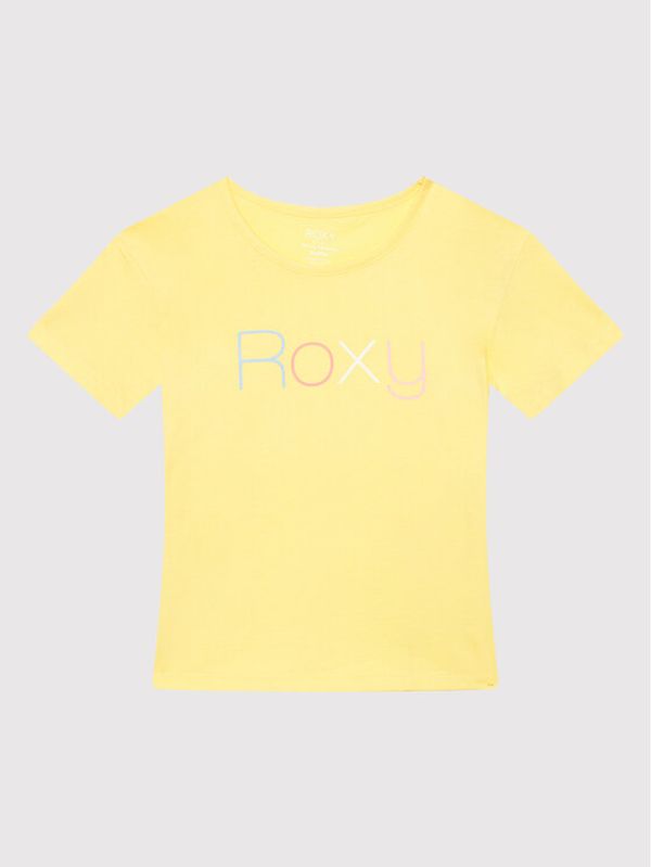 Roxy Roxy Majica Short Sleeve ERGZT03845 Rumena Regular Fit