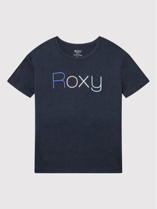 Roxy Roxy Majica Day And Night ERGZT03845 Mornarsko modra Regular Fit