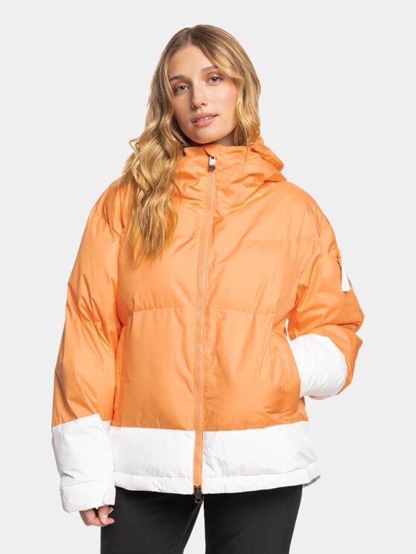 Roxy Roxy Smučarska jakna Chloe Kim Puffy Snjt ERJTJ03427 Oranžna Regular Fit