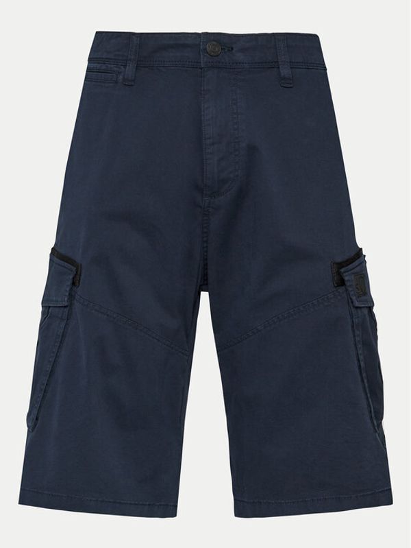 s.Oliver s.Oliver Kratke hlače iz tkanine 2141741 Mornarsko modra Regular Fit