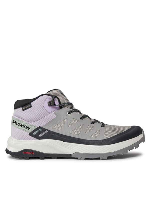 Salomon Salomon Trekking čevlji Outrise Mid GORE-TEX L47160600 Črna