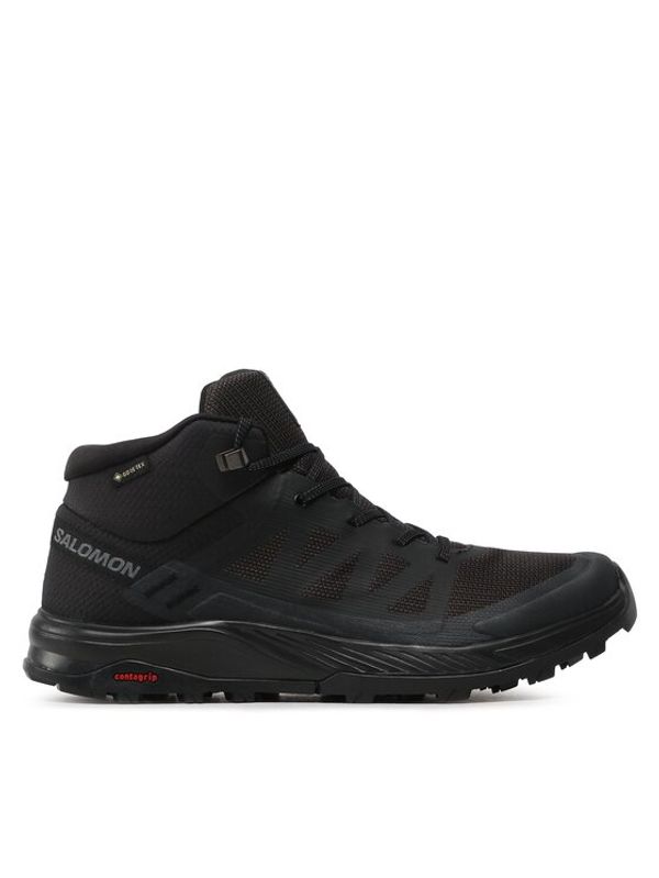 Salomon Salomon Trekking čevlji Outrise Mid Gtx L47143500 Črna