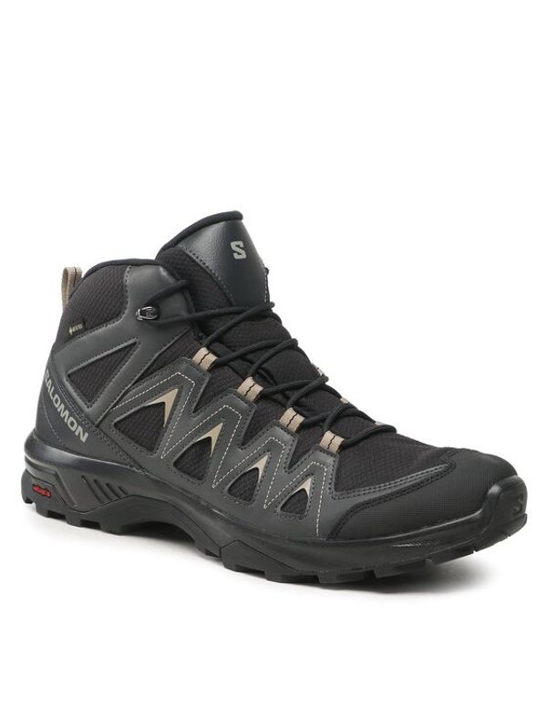 Salomon Salomon Trekking čevlji X Braze Mid GORE-TEX L47174800 Črna