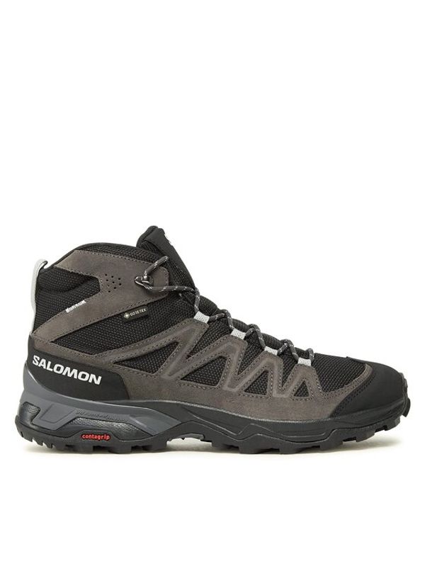 Salomon Salomon Trekking čevlji X Ward Leather Mid GORE-TEX L47181700 Siva