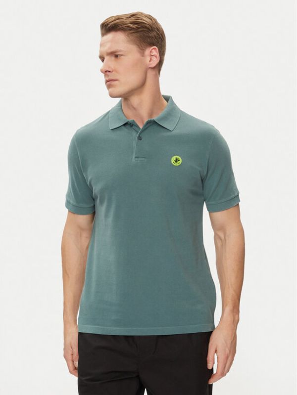 Save The Duck Save The Duck Polo majica Ovidio DR1213M-BATE18 Zelena Regular Fit