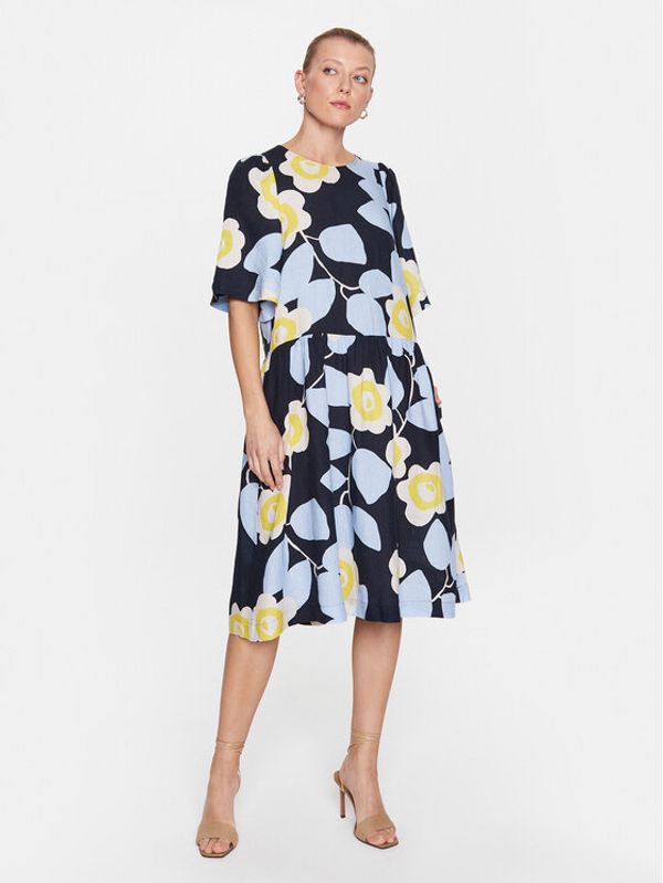 Seidensticker Seidensticker Vsakodnevna obleka 60.135042 Mornarsko modra Regular Fit