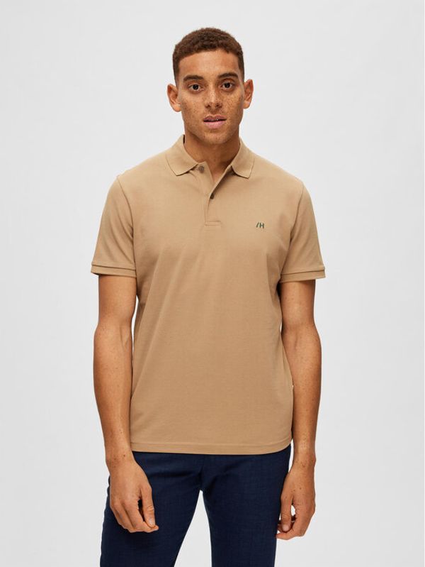 Selected Homme Selected Homme Polo majica 16087839 Bež Regular Fit