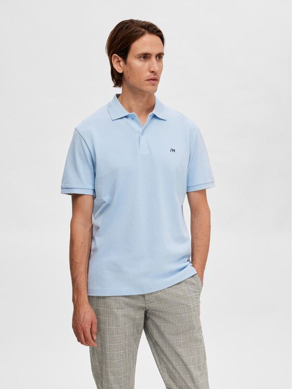 Selected Homme Selected Homme Polo majica 16087839 Svetlo modra Regular Fit