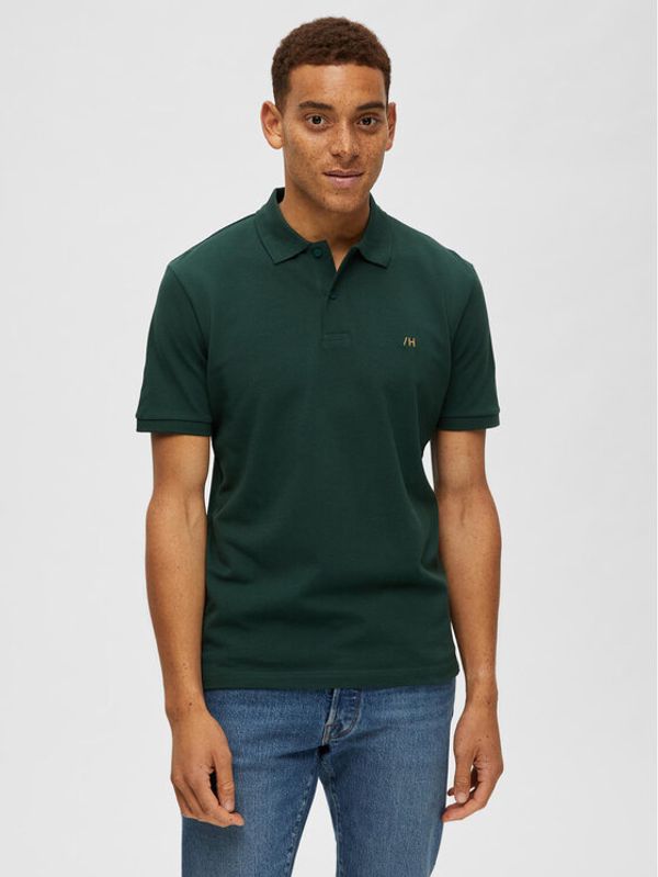 Selected Homme Selected Homme Polo majica 16087839 Zelena Regular Fit