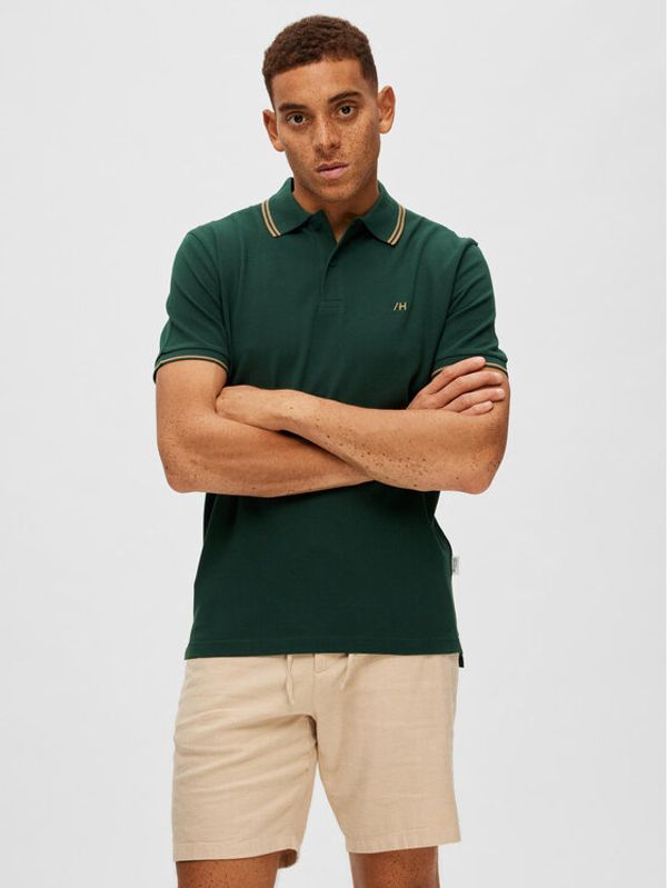 Selected Homme Selected Homme Polo majica 16087840 Zelena Regular Fit