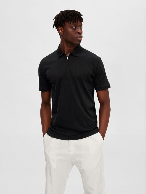 Selected Homme Selected Homme Polo majica Fave 16079026 Črna Regular Fit