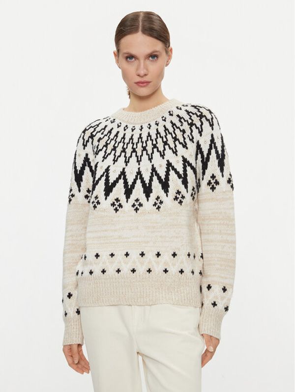 Silvian Heach Silvian Heach Pulover CVA23130MA Bež Regular Fit