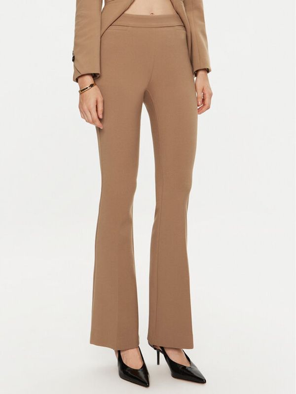 Simona Corsellini Simona Corsellini Hlače iz tkanine A24CPPA011 Bež Regular Fit