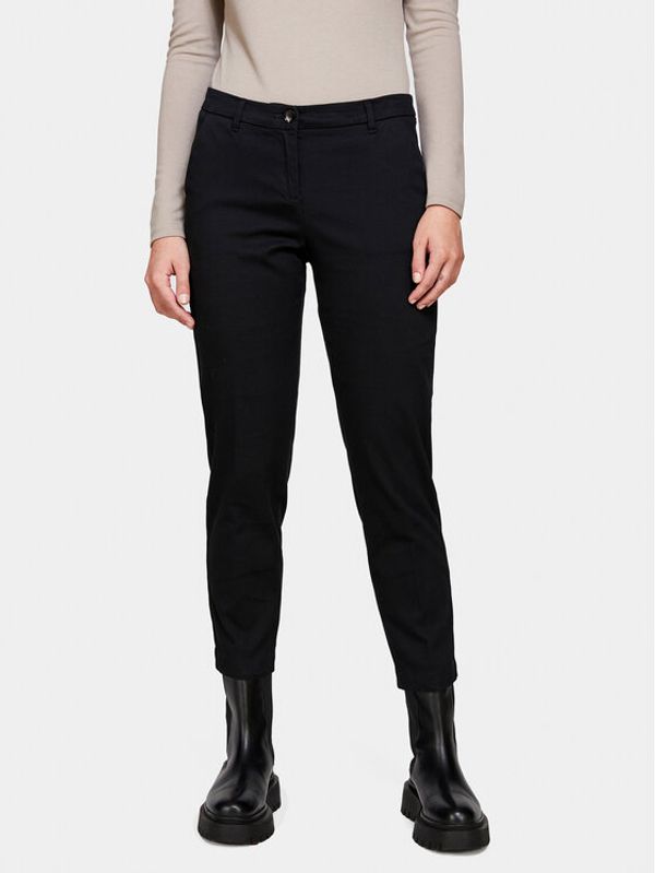 Sisley Sisley Chino hlače 48M855BK7 Črna Slim Fit