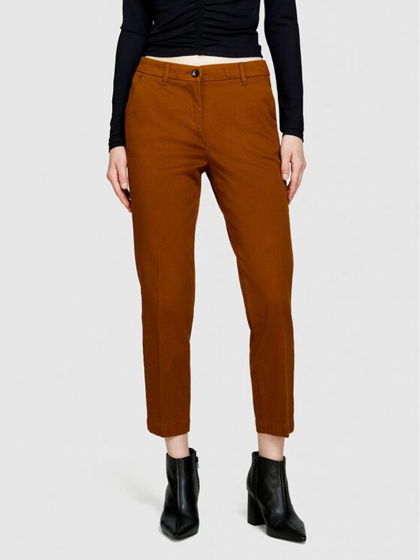 Sisley Sisley Chino hlače 48M855BK7 Rjava Slim Fit