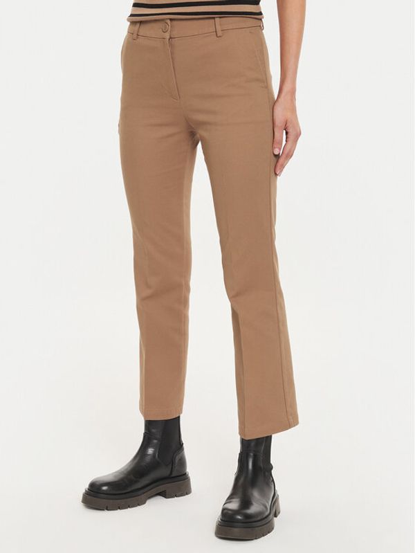 Sisley Sisley Hlače iz tkanine 45G2LE02X Rjava Slim Fit