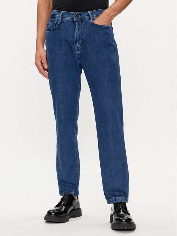 Sisley Sisley Jeans hlače 4QBESE020 Modra Straight Fit
