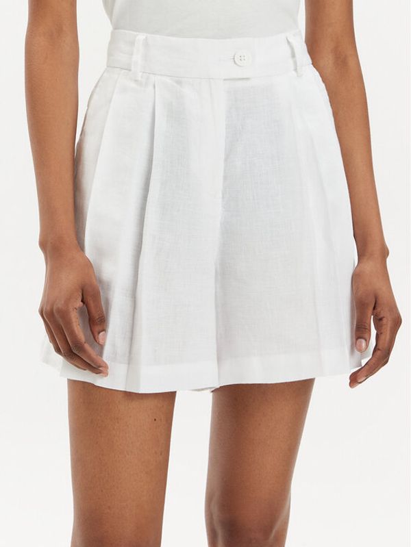 Sisley Sisley Kratke hlače iz tkanine 4AGHL9013 Bela Regular Fit