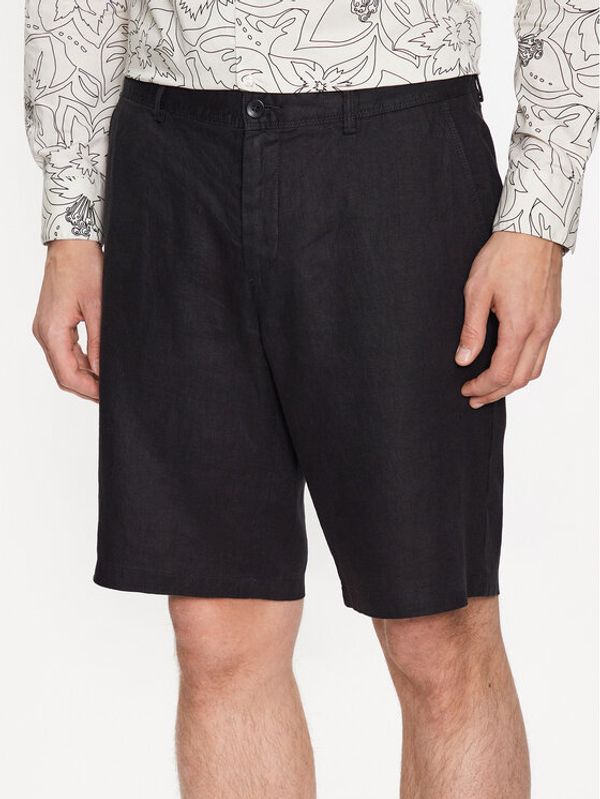 Sisley Sisley Kratke hlače iz tkanine 4AGHS900O Črna Regular Fit
