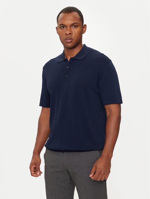 Sisley Sisley Polo majica 112AS300H Mornarsko modra Regular Fit