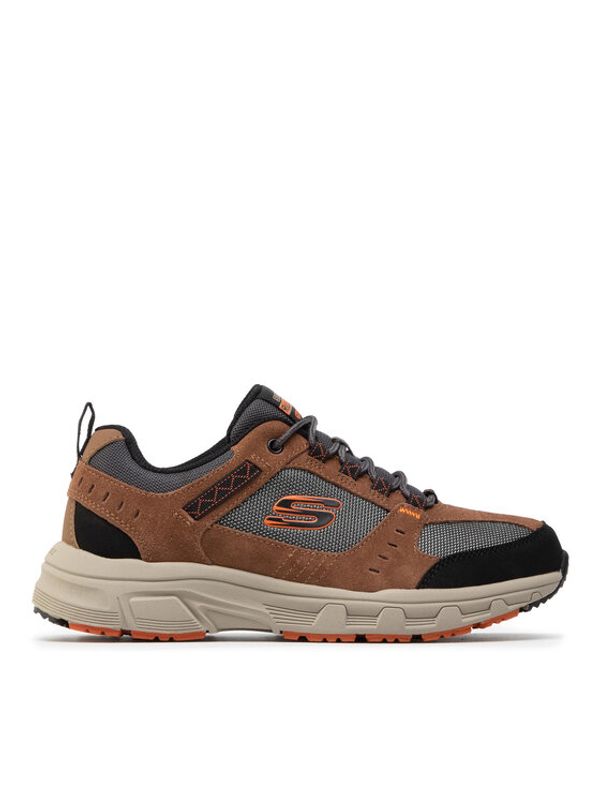 Skechers Skechers Pohodni čevlji Oak Canyon 51893/BRBK Rjava