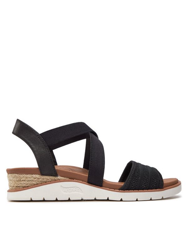 Skechers Skechers Sandali Bobs Arch Fit Beach Kiss Boho Beyond 114013/BLK Črna