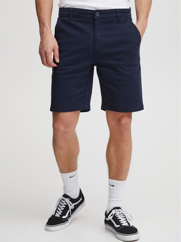 Solid Solid Kratke hlače iz tkanine 21107811 Mornarsko modra Regular Fit
